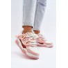 Rožiniai sportinio stiliaus batai storais raišteliais - NB628 PINK