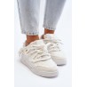 Balti sportinio stiliaus batai storais raišteliais - NB628 WHITE