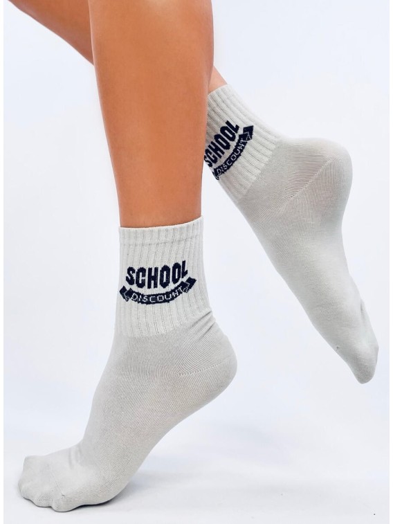 Ilgos sportinės kojinės SCHOOL GREY - KB SK-WJYC94474X