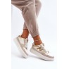 Stilingi patogūs laisvalaikio stiliaus batai - SL-215 WHT/GOLD