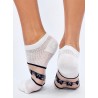 Gražios moteriškos kojinės su permatoma dalimi BORWELL MULTI-3 - KB SK-1621-1115