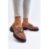 Rudi stilingi batai su subtiliu papuošimu - 58287 BE SU