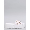 Stilingos baltos džinsinės šlepetės LANCASTER WHITE - KB BG172P