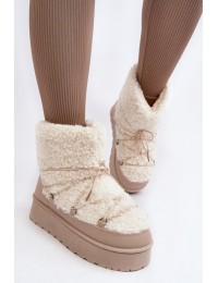 Šilti žieminiai batai - 20223-4B BEIGE