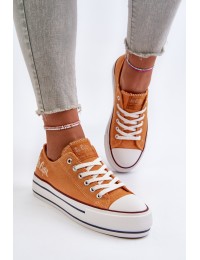 Women's sneakers on a thick sole Lee Cooper LCW-24-31-2216 Orange - LCW-24-31-2216L ORANGE