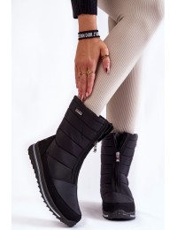 Women's Light, insulated snow boots Progress PROGJ-22-129 Black - PROGJ-22-129 BLACK