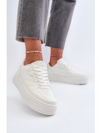 Women's Platform Sneakers White Axivana - 24SP35-7811 WHITE