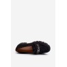 Juodi Loafers stiliaus batai ant stabilaus neaukšto kulno - TV_39916 BK SU