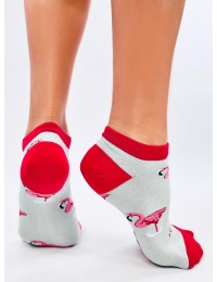 Moteriškos kojinės su flamingais BIRD MULTI-1 - KB SK-VQ-76
