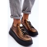 Išskirtinio dizaino natūralios odos batai - 06191-24/00-8 MIEDŹ