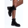 Suvarstomi moteriški juodi batai - M678 BLACK