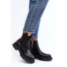 Juodi moteriški batai su užtrauktuku Ramhel - 1253 BLACK