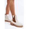 Moteriški batai su užtrauktuku White Ramhel - 1253 WHITE