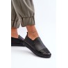 Natūralios odos juodi įsispiriami batai - LR370 BLACK