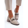 Aukštos kokybės batai stilingu neaukštu kulnu\n - MR38-960 GREY