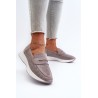 Komfortiški zomšiniai batai moterims - 22-325 GREY
