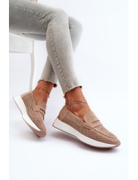 Komfortiški zomšiniai batai moterims - 22-325 KHAKI