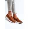 Komfortiški zomšiniai batai moterims - 22-325 CAMEL