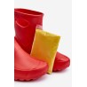 Lengvi kroksų tipo raudoni guminiai batai - 752 RED
