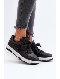 Women's Platform Sneakers Black Etnaria - JS04 BLACK