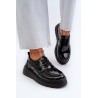 Natūralios odos lakuotos juodi klasikiniai batai - 24PB18-6888 BLACK