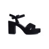 Zomšiniai moteriški aukštakulniai sandalai - NF92B