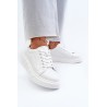 Balti moteriški odiniai bateliai - 24SP18-6873 WHITE