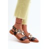 Moteriški odiniai sandalai, puošti gėlėmis, Laura Messi  - 2762/100