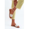 Stilingos moteriškos šlepetės vasarai - W-125 BEIGE