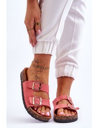 Women's Slippers On Cork Sole Pink Cortina - DZ119-11 PINK
