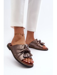 Women's Flat Heel Sandals Copper Nelvira - RMR2266-8 MIEDŹ