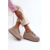 Kapučino spalvos natūralios odos stilingi batai\n - 4292-1 BEŻOWY