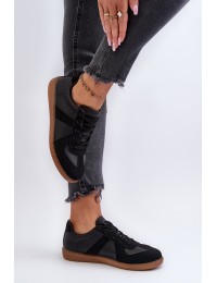 Klasikinio dizaino juodi suvarstomi batai - DF886 NERO