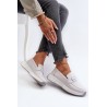 Natūralios odos stilingi moteriški batai - LR490 WHITE