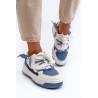 Sportinio stiliaus batai su madingais raišteliais - VL232P WHT/BLU