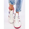 Sportiško stiliaus moteriški batai PALL WHITE RED - KB LA187P