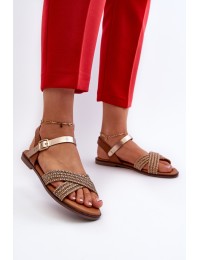 Women's Flat Sandals S.Barski MY923 Brown - MY923 BROWN