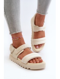 Women's Platform Sandals by Big Star NN274751 Beige - NN274751