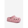 Moteriški rožinės spalvos kroksai su platforma - 24SD19-7561 PINK