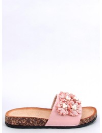 Rožinės šlepetės su gėlėmis EMILES PINK - KB 929