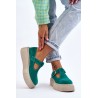 Natūralios odos žali stilingi batai - 20102 W.ZIELONY