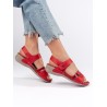 Patogūs raudoni moteriški sandalai - H0019RO