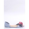 Romantiškos stiliaus bateliai su gėlėmis CARMIL GREY - KB CK298P