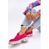 Sodrios fuksija spalvos stilingi zomšiniai batai - TV_UK132P PEACH