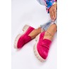 Sodrios fuksija spalvos stilingi zomšiniai batai - TV_UK132P PEACH