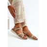 Patogūs ir lengvi moteriški sandalai Inblu  - CN000041 SABBIA