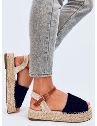 Boho INGRAM BLACK espadrilės basutės - KB SK98P