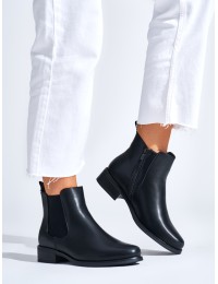 Moteriški juodi Chelsea stiliaus batai - 85-8B