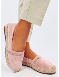 Rožinės zomšinės espadrilės ETANCE PINK - KB 8221