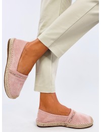 Rožinės zomšinės espadrilės ETANCE PINK - KB 8221